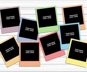 Free Vector Photo Collage 8