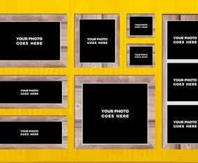 Free Vector Photo Collage 6