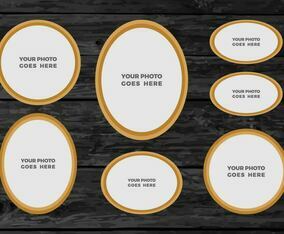 Free Vector Photo Collage 5