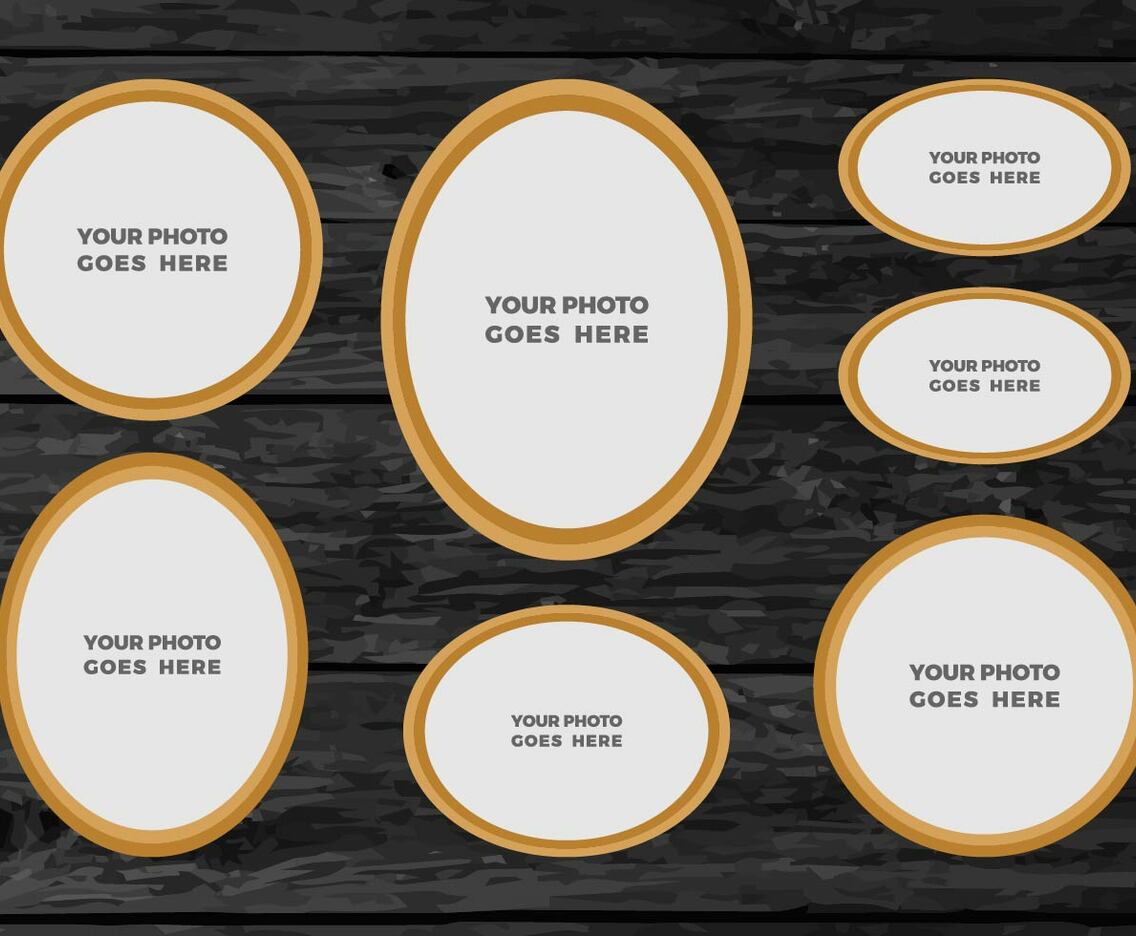 Free Vector Photo Collage 5