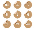 Free Clothing Size Label Vectors
