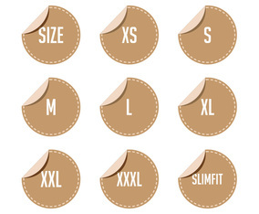 Free Clothing Size Label Vectors