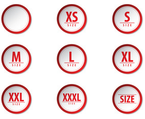 Free Clothing Size Label Vectors