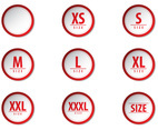 Free Clothing Size Label Vectors