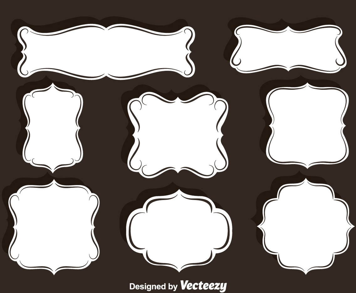 Ornament Frames Vector Set