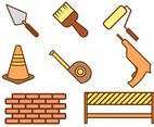 Bricklayer Icon Set