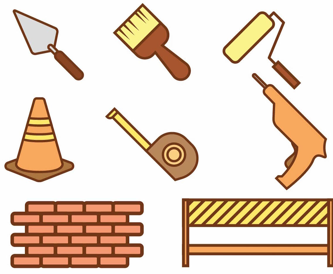 Bricklayer Icon Set