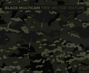 Black Multicam Free Vector Texture