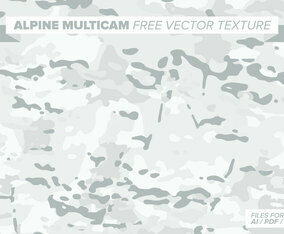 Alpine Multicam Free Vector Texture