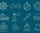 Nautical And Navigation Icons