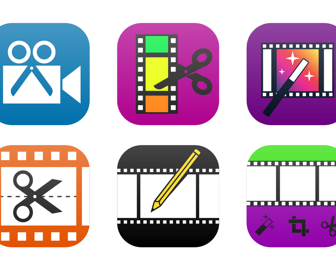 Free Video Editing App Icon Vector