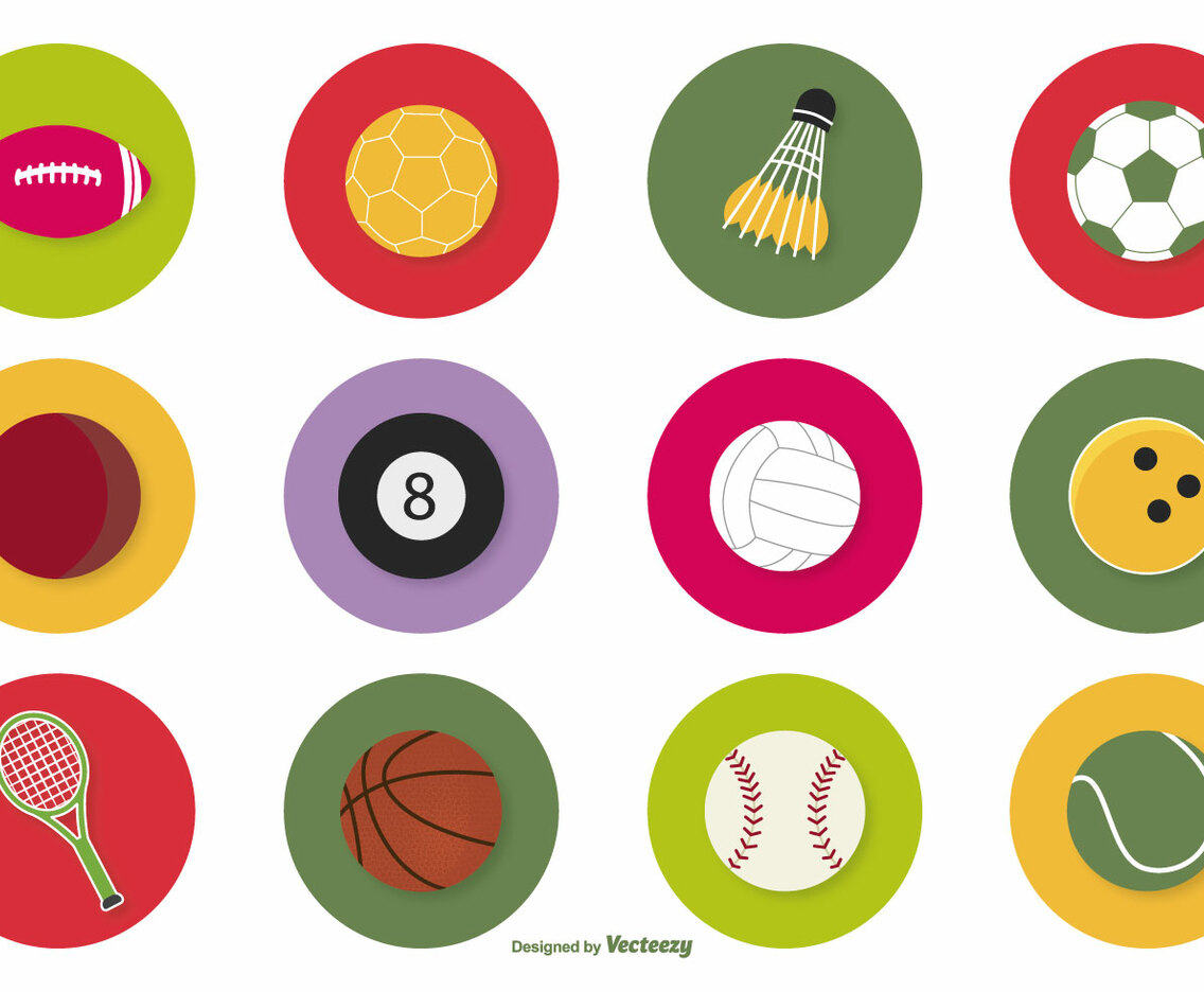 Sport Ball Icon Set