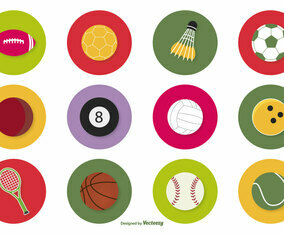 Sport Ball Icon Set