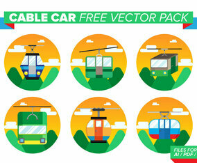 Cable Car Free Vector Pack