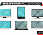 Broken Screen Free Vector Pack