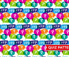 Trivia Quiz Pattern Vector