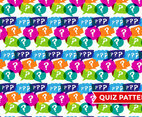 Trivia Quiz Pattern Vector