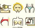 Plastic Surgery Icons Set