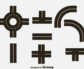 Road Icons Vector