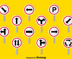 Road Signs Set Vector