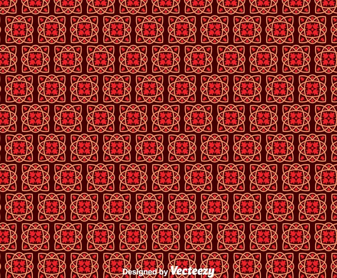 Red Portuguese Tiles Pattern