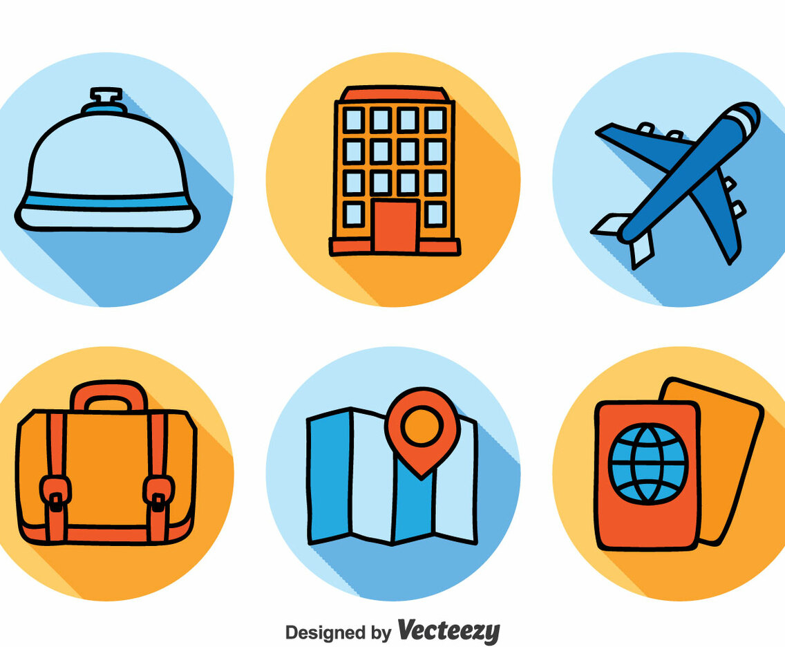 Hotel and Travel Icons Set