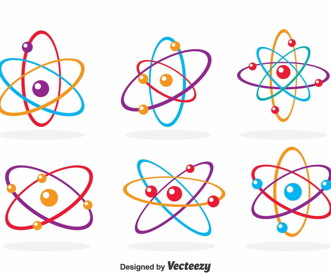 Colorful Atom Icons