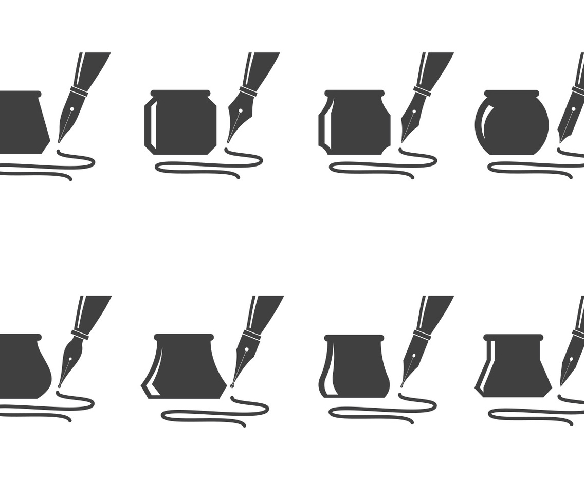 Free Ink Pot Vectors