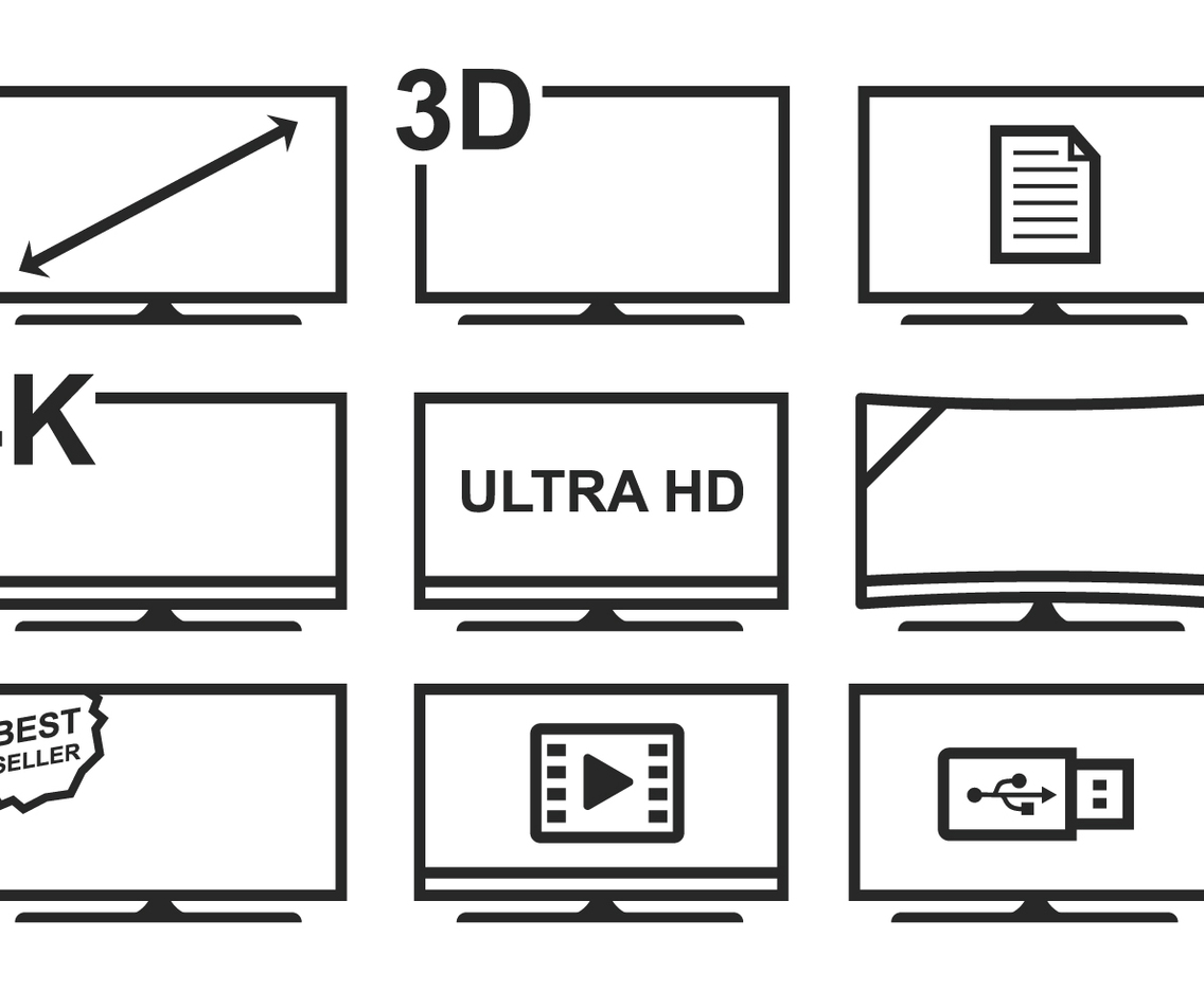 Free LED TV Icon Set