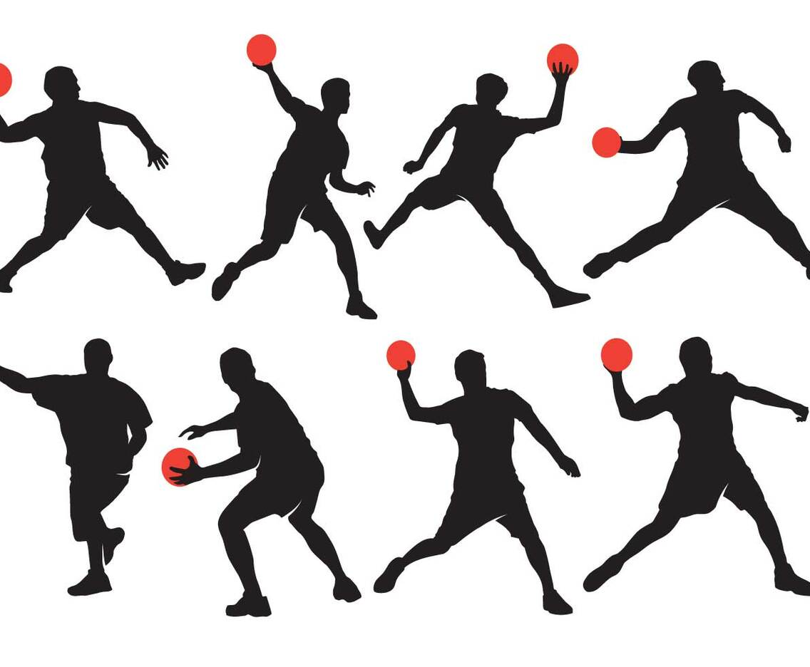 Dodgeball Silhouette Vectors