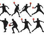 Dodgeball Silhouette Vectors