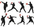 Active Dodgeball Silhouette
