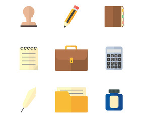 Office Stuff Flat Icon