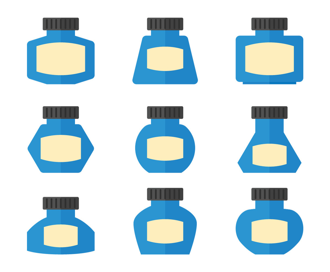 Ink Pot Vector