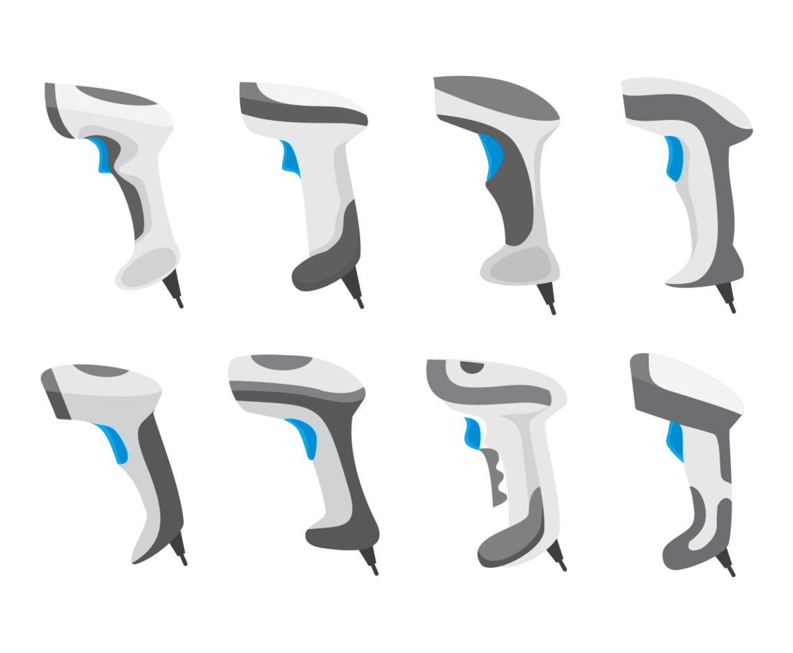 Barcode Scanner Icon Set