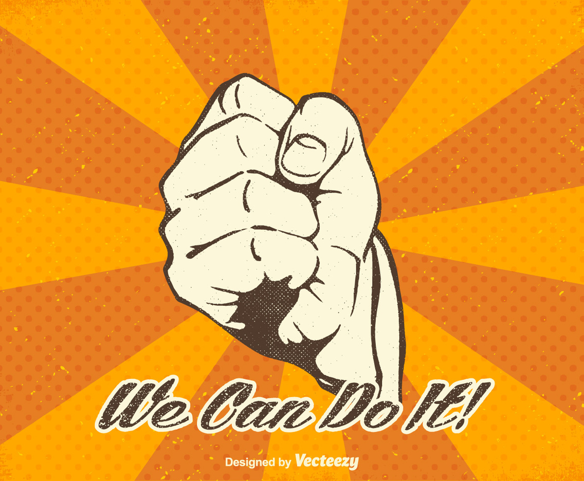 Free Vector We Can Do It Design