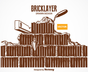 Free Vector Bricklayer Design