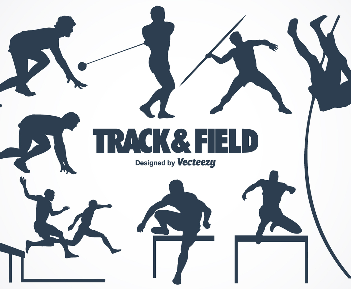 Free Track And Field Vector Silhouettes