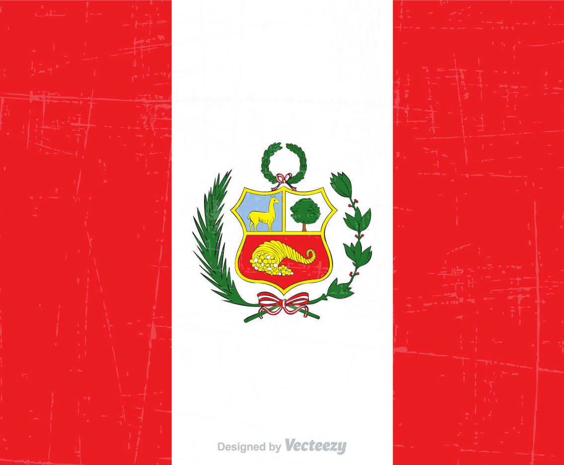 Free Grunge Peru State Flag Vector