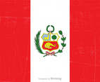Free Grunge Peru State Flag Vector