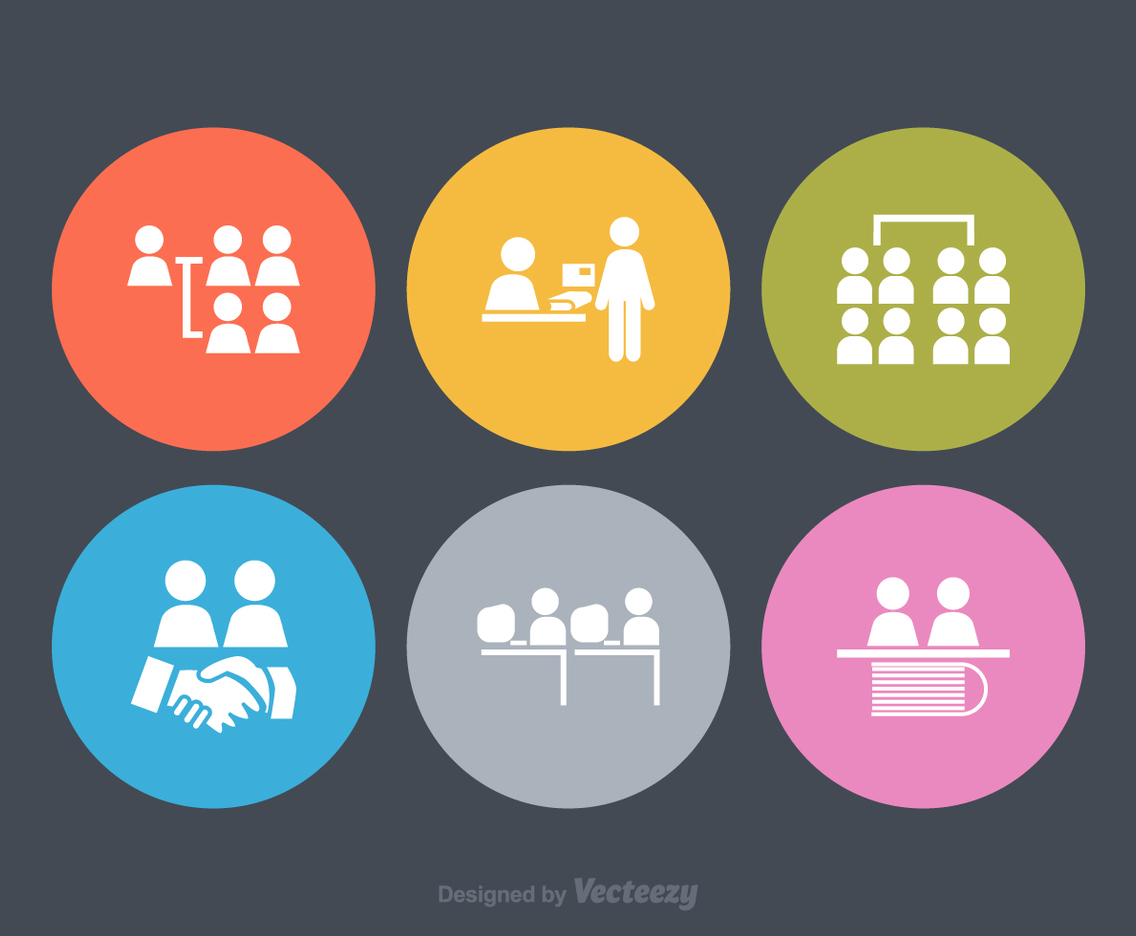 Free Vector Working Together Icons