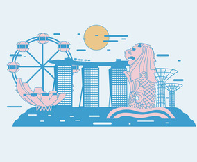 Merlion Vector