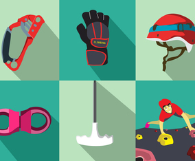 Climbing Wall Equipment Vector