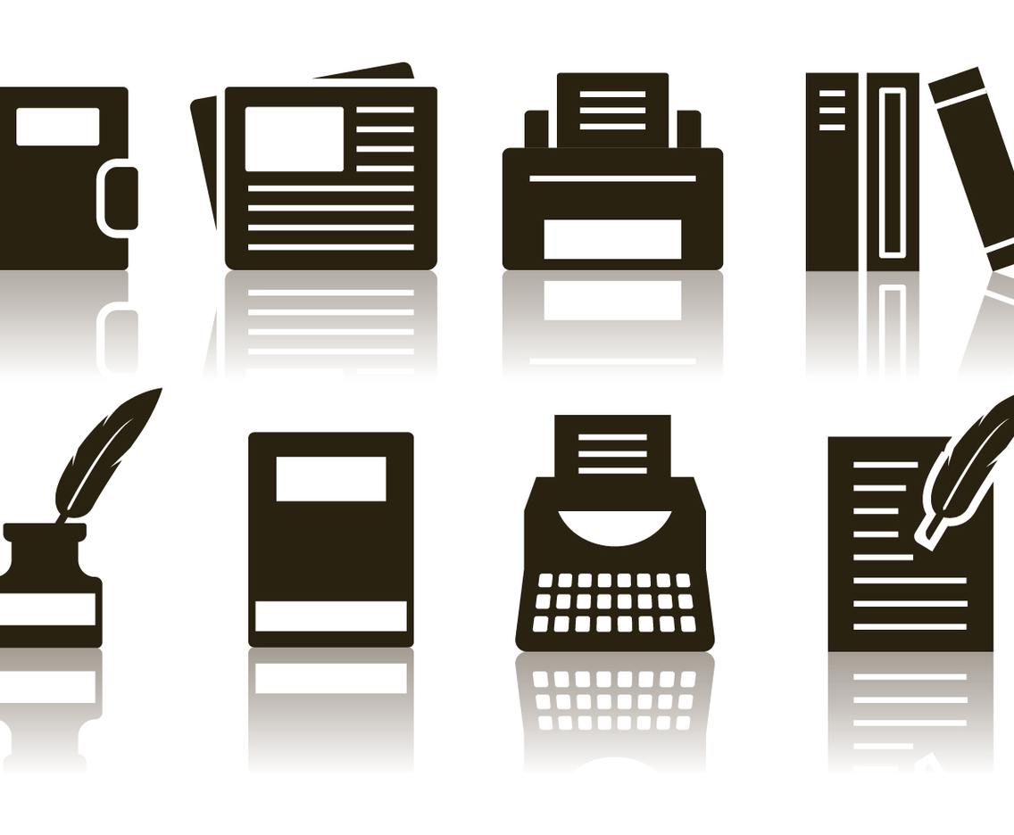 Free Minimalist Writer Icon Set