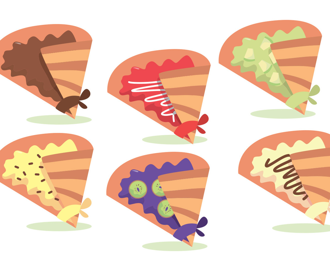 Crepes Vector Set