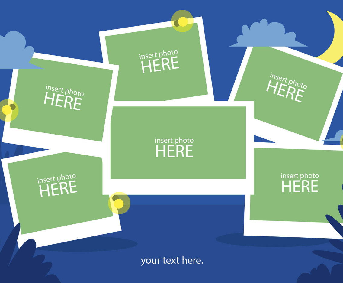 Photo Collage Vector Set