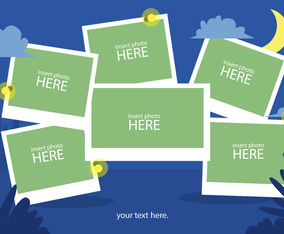 Photo Collage Vector Set