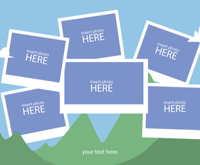 Photo Collage Vector Set