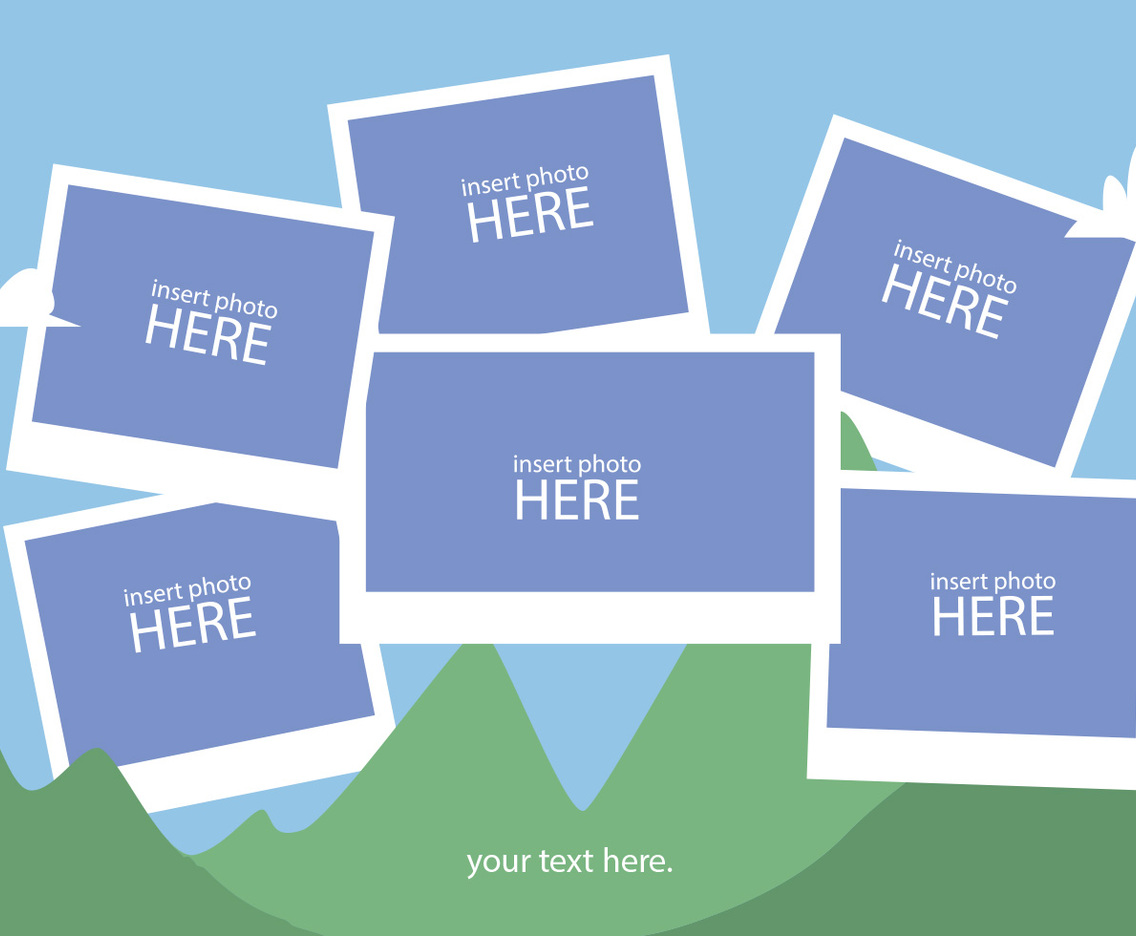 Photo Collage Vector Set