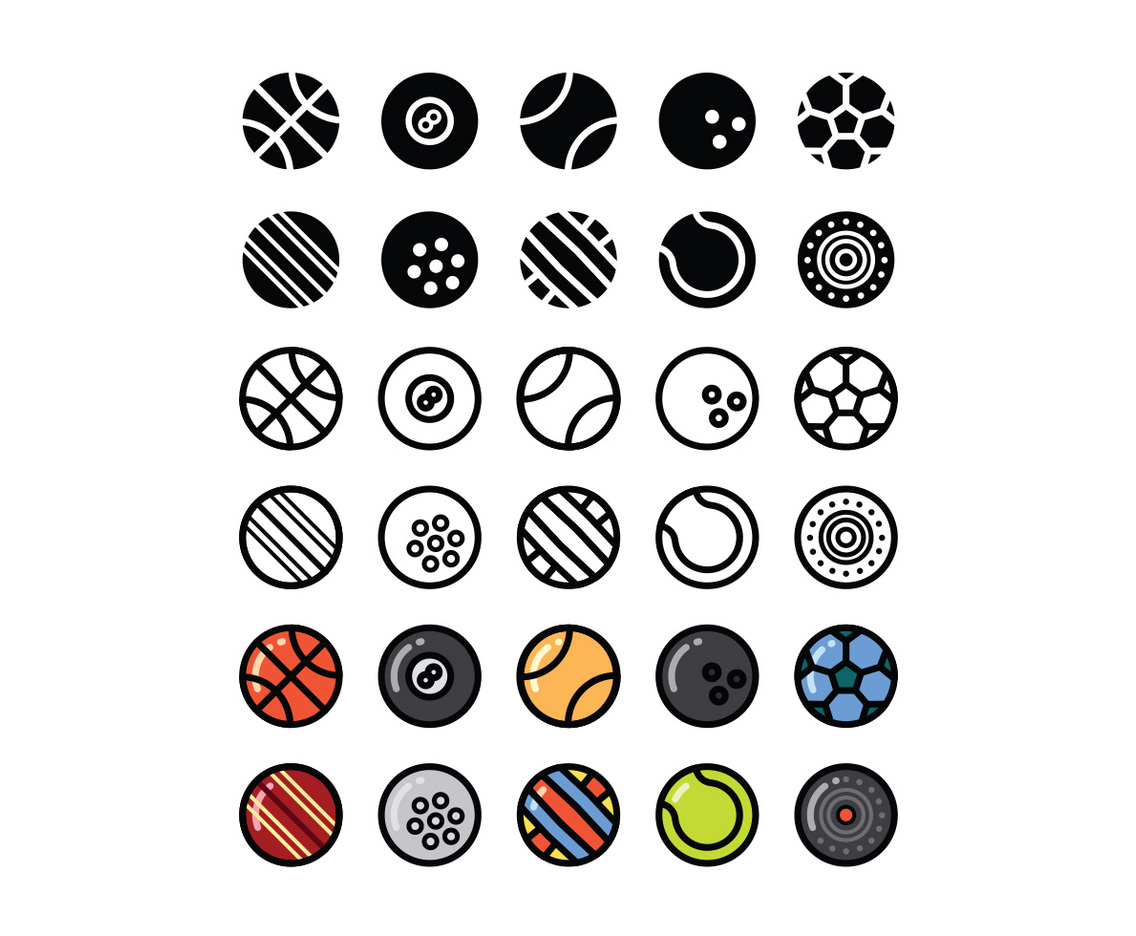 Set of Sport Ball Vectors